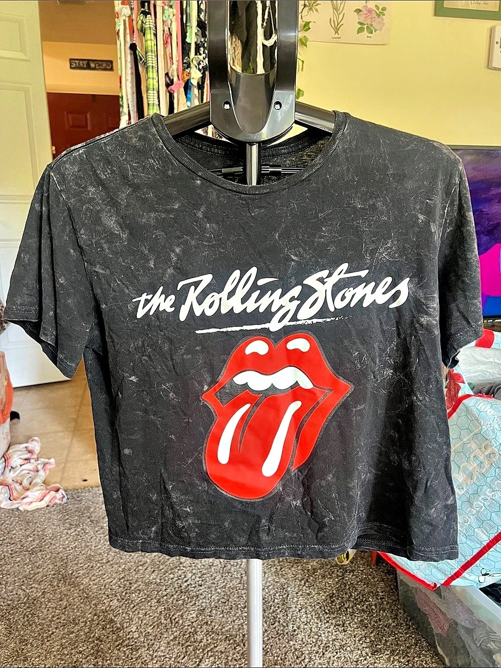 The Rolling Stones Graphic Tee Black & Red